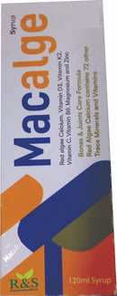 Macalge Syrup 120ml – Calcium, Vitamins & Minerals Bone and Joint Support Supplement