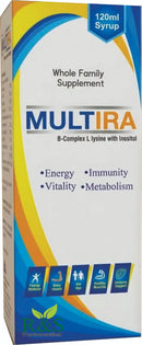 Multira Syrup 120ml – B-Complex, L-Lysine & Inositol Family Nutritional Supplement